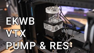 EKWB Quantum Kinetic TBE 120 VTX Pump Reservoir Combo [upl. by Elcarim]