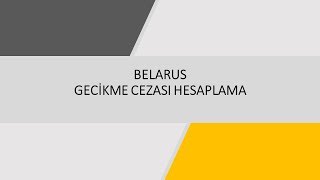 Belarus Uyruklular İçin Vize Cezası Hesaplama [upl. by Adikam]