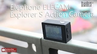 Elephone ELECAM Explorer S Action Camera  Gearbestcom [upl. by Gabbie]