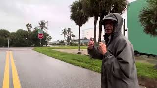 Hurricane Milton 6 PM update viewAtlantic Ocean from South Cocoa Beach and walk down to the beach [upl. by Irmgard887]