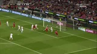 Portugal vs Russia  WC 2014 Qualification Europe [upl. by Elephus]