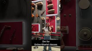 Khartal classes online  How to play kartal  indian instrument khartal thinkinmusic [upl. by Kwan]