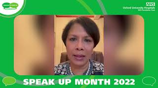 Professor Meghana Pandit Chief Executive Officer on Speak Up Month 2022 [upl. by Aruon]