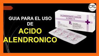 ACIDO ALENDRONICO alendronato Tabletas 💊 ►► Como USARLO INFORMACION COMPLETA ☑️ [upl. by Hahnke777]