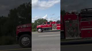 Clarenville Fire Department Rescue 1 responding [upl. by Ahsenot]