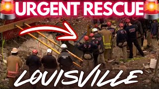 STRUCTURE COLLAPSE Louisville URGENT RESCUE Kentucky LIVE [upl. by Chak]