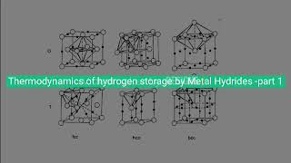 Thermodynamics of hydrogen storage by Metal Hydrides part 1 [upl. by Ahrat]