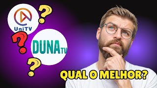 Comparativo Detalhado UNITV ou DUNATV  Qual é o Melhor [upl. by Lia918]