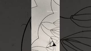 Easy flower drawing justart satisfying youtubeshorts [upl. by Nahgem]