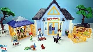 Playmobil Veterinarian Animal Clinic Playset Build and Play Toys For Kids [upl. by Yrdua]