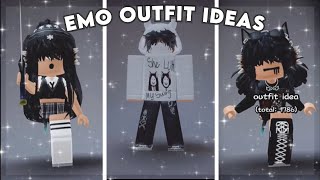 EMO OUTFIT IDEAS ROBLOX TIKTOK COMPILATION [upl. by Newsom191]