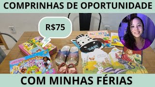 MINHAS COMPRAS DE OPORTUNIDADE COM O DINHEIRO DAS FÉRIAS [upl. by Fields984]