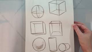 How To Sketch Basic Geometric Shapes [upl. by Bausch814]