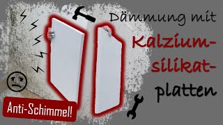 Dämmung mit Kalziumsilikatplatten 🛠️ zur Schimmelsanierung und Schimmelvorbeugung 👨‍🔧 im Innenausbau [upl. by Suez]