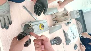 Disassemble the air torque spring return pneumatic actuator [upl. by Jeannie435]