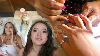 We Got Marble Acrylic Nails  FionaFrills Vlogs [upl. by Refinnaej]