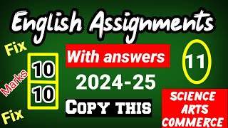 English assignments 202425 kseab 1st puc and 2nd PUC with answers [upl. by Nohsyar]