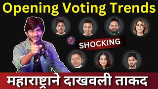 Bigg Boss Marathi 5 Opening Voting Trends महाराष्ट्राने दाखवली ताकद कोण होणार बेघर [upl. by Poland393]