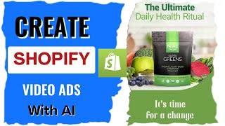 Create Video Ads for Shopify Store With AI  Shopify Ad Video Maker VidAU AI [upl. by Egedan287]