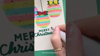 Create Your Own Unique Christmas Cards 🎄 shorts nhuandaocalligraphy christmascard [upl. by Llywellyn]