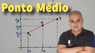 Geometria Analítica coordenadas do ponto médio [upl. by Lamhaj]