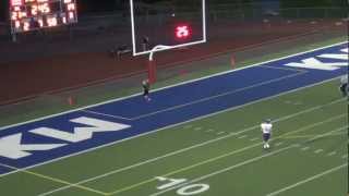 Kentlake Football 2012 Church to Morasch 50yd Bomb [upl. by Mel]