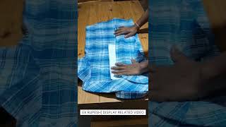 Shop display Amazing Trick shirt folding trick shorts displaytrick foldingtrick shirtsfolding [upl. by Nevuer]