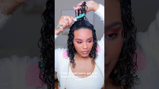 No part wash amp go shorts curls curlyhair hairhacks [upl. by Ez]