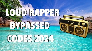 LOUD RAPPER MUSIC BYPASSED Roblox Ids WORKING 2024 [upl. by Merry]