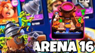 ¡Mazo de Excavadora de Duendes  Rompemuros para Dominar Arena 16 en Clash Royale [upl. by Ram993]