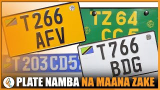 ZIFAHAMU Plate Namba za Tanzania Maana na Matumizi yake [upl. by Littell332]