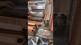 Brazed Plate Heat Exchanger Assemble [upl. by Srednas]