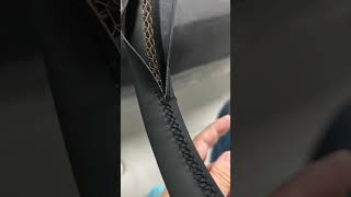 Stitching steering wheel cover [upl. by Sheila]