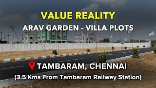 Varadharajapuram Plots For Sale  Tambaram Chennai  Value Reality Arav Garden tambaram plot [upl. by Jessika]