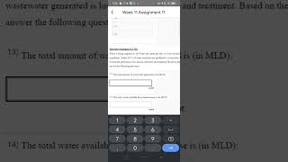 wastewater treatment and recycling nptel week 11 assignment answers [upl. by Dianna]