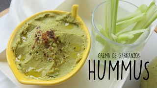 CÓMO hacer HUMMUS  CREMA DE GARBANZOS   RECETASLILY [upl. by Neelcaj]