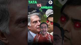 Tata vs Ambani Who will win  ambani tata shortsindia [upl. by Suehtomit]