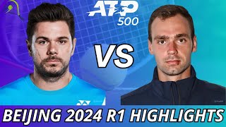 Stan Wawrinka vs Roman Safiullin  Highlights [upl. by Adnilg98]