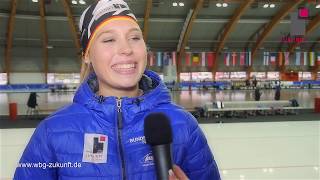 500m Eisschnelllauf amp Interview mit Victoria Stirnemann  WBG Zukunft  Teil 1v4 Karrideo Imagefilm [upl. by Anis]