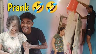 Prank On My wife 🤣🤣🤣 so fanny prank Sonai গায়ে ময়দা ঢেলে দিলাম । [upl. by Nimsaj]