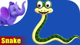 Snake Rhymes Snake Animal Rhymes Videos for Children [upl. by Eneleahs847]