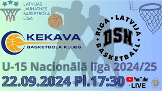 LJBL U15V Nacionālā līga Cents 22092024 [upl. by Frants]