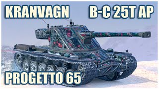 Kranvagn Progetto 65 amp BC 25 t AP • WoT Blitz Gameplay [upl. by Kelly]