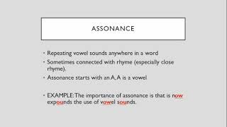 Assonance Consonance and Alliteration [upl. by Akkinahs793]