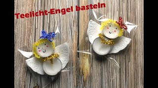 Einen Engel aus Teelichtern basteln [upl. by Nnylatsirk]