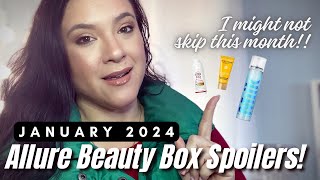 JANUARY 2024 ALLURE BEAUTY BOX SPOILERS [upl. by Cousin630]