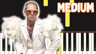 Elton John  Rocket Man I Medium Piano Tutorial [upl. by Delos448]