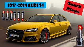 20172024 Audi S4 30T V6 Turbo Spark Plugs Ignition Coils Replacement Repair automobile audi diy [upl. by Arikahc20]