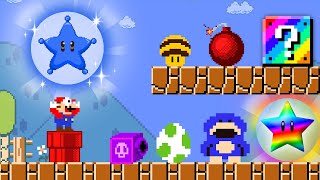 Can Mario Collect THE LUCKY STAR Powerups Mayhem  ADN MARIO GAME [upl. by Ahsini]