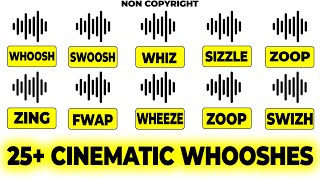 25 FREE CINEMATIC WHOOSHES Sound Effects No Copyright  WHOOSHES SOUND EFFECT  FREE SOUND EFFECT [upl. by Cavuoto50]